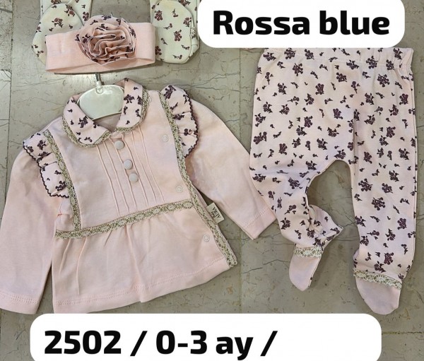 Комплект Для Девочки Rossa Blue (0-3мес.) Комплект Для Девочки Rossa Blue (0-3мес.)