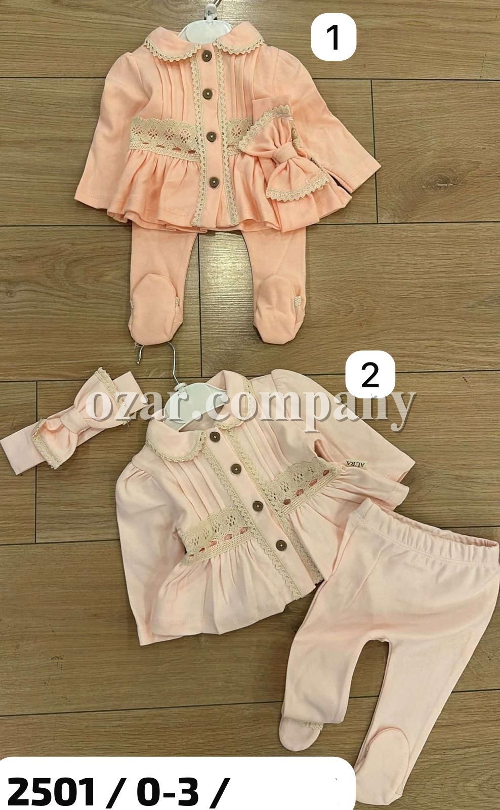 Комплект Для Девочки Rossa Blue (0-3мес.) Комплект Для Девочки Rossa Blue (0-3мес.)