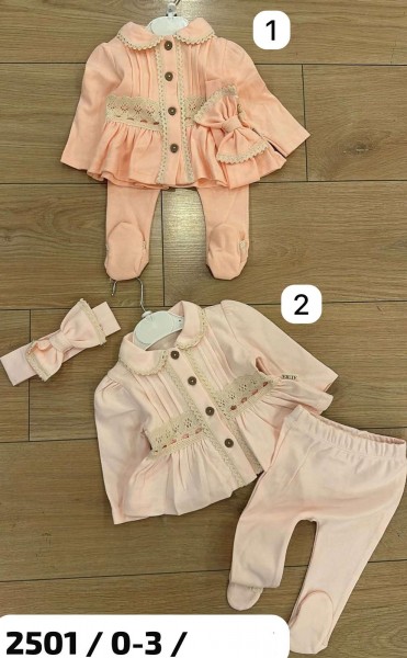 Комплект Для Девочки Rossa Blue (0-3мес.) Комплект Для Девочки Rossa Blue (0-3мес.)