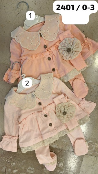 Комплект Для Девочки Rossa Blue (0-3мес.) Комплект Для Девочки Rossa Blue (0-3мес.)