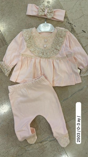 Комплект Для Девочки Rossa Blue (0-3мес.) Комплект Для Девочки Rossa Blue (0-3мес.)