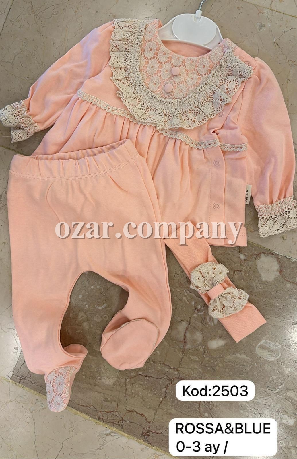 Комплект Для Девочки Rossa Blue (0-3мес.) Комплект Для Девочки Rossa Blue (0-3мес.)