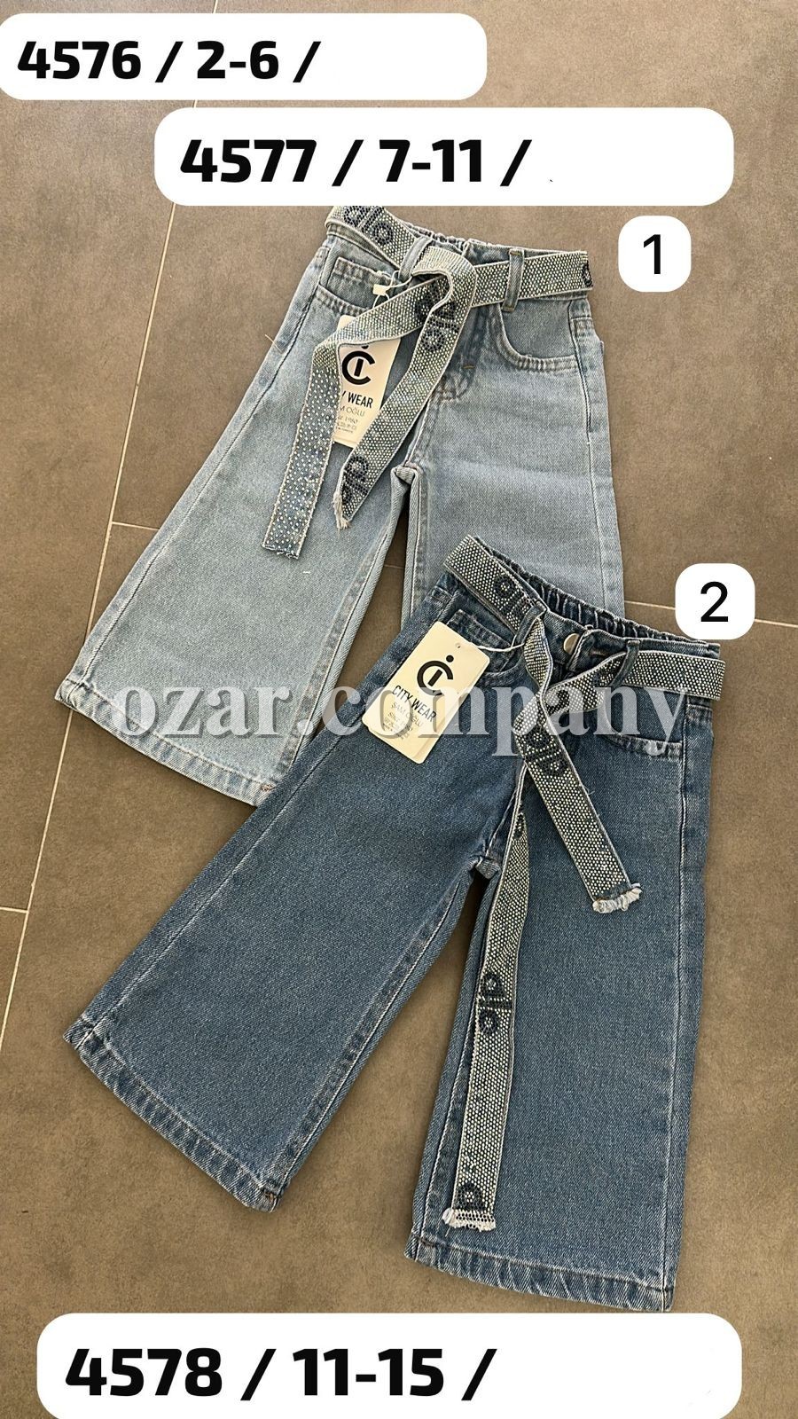 Джинсы Для Девочки City Wear (2-3-4-5-6лет)  Джинсы Для Девочки City Wear (2-3-4-5-6лет)