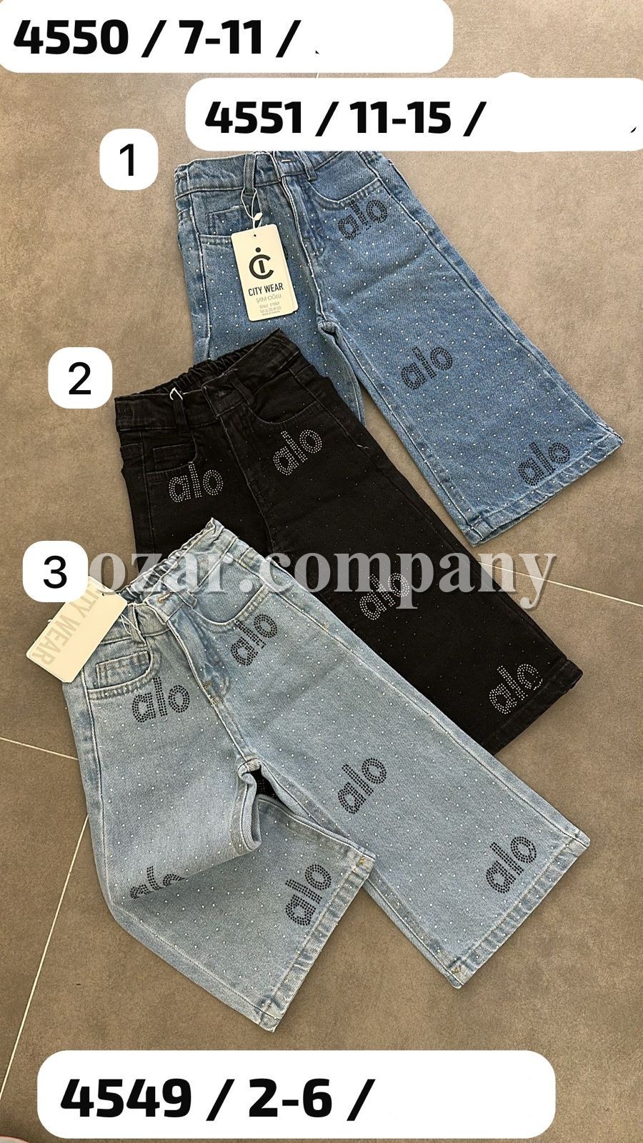 Джинсы Для Девочки City Wear (2-3-4-5-6лет)  Джинсы Для Девочки City Wear (2-3-4-5-6лет)