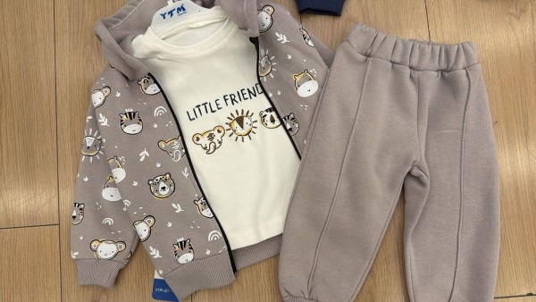 Трикотажный Костюм Тройка На Флисе Для Мальчика YTM (1-2-3-4лет)  Трикотажный Костюм Тройка На Флисе Для Мальчика YTM (1-2-3-4лет)