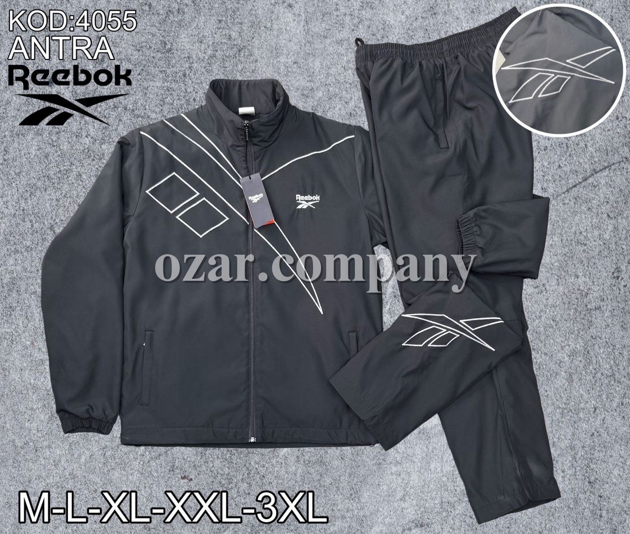 Мужской Спортивный Костюм Reebok Мужской Спортивный Костюм Reebok