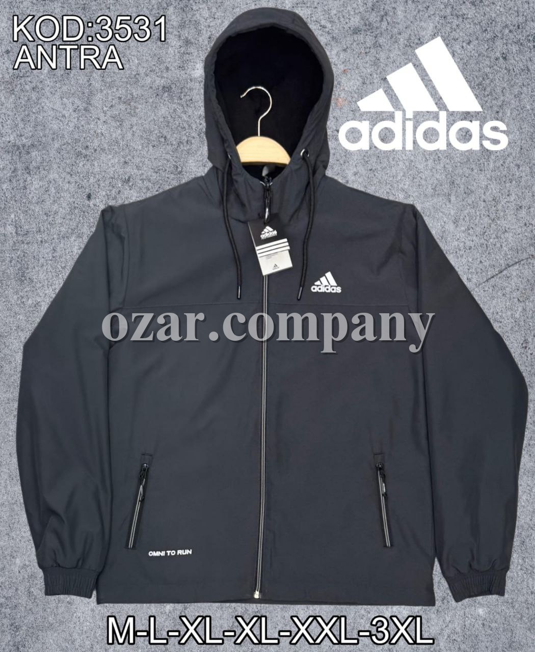 Мужская Ветровка Adidas Мужская Ветровка Adidas