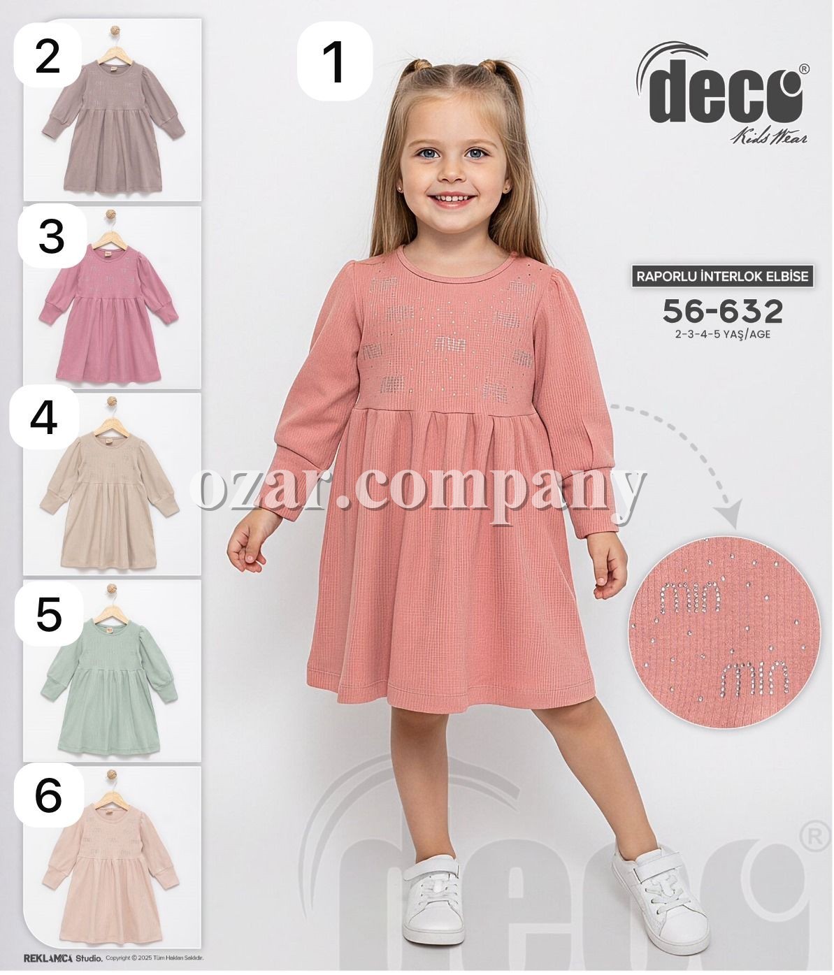 Платье Для Девочки Deco (2-3-4-5лет) Платье Для Девочки Deco (2-3-4-5лет)