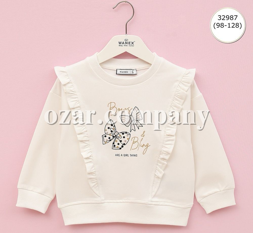 Свитшот Для Девочки Wanex (3-4-5-6-7-8лет)  Свитшот Для Девочки Wanex (3-4-5-6-7-8лет)
