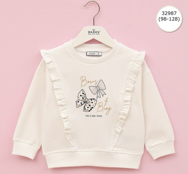 Свитшот Для Девочки Wanex (3-4-5-6-7-8лет)  Свитшот Для Девочки Wanex (3-4-5-6-7-8лет)