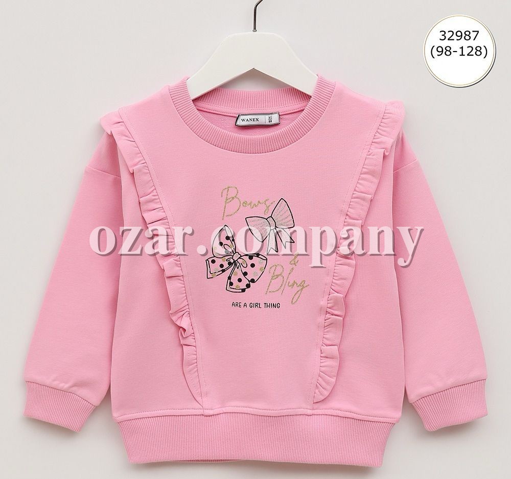 Свитшот Для Девочки Wanex (3-4-5-6-7-8лет)  Свитшот Для Девочки Wanex (3-4-5-6-7-8лет)