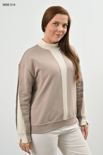 Женский Свитшот Sogo (Большие размеры) Женский Свитшот Sogo (Большие размеры)