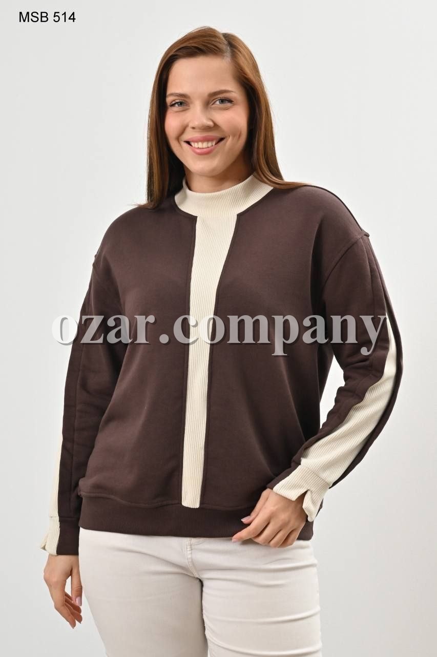 Женский Свитшот Sogo (Большие размеры) Женский Свитшот Sogo (Большие размеры)