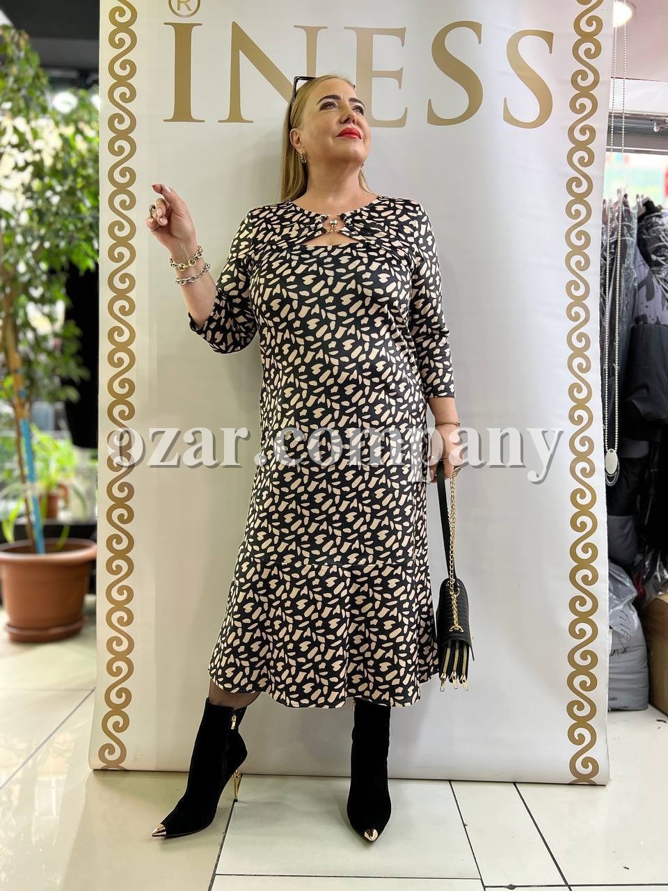 Женское Платье Iness (Большие размеры) Женское Платье Iness (Большие размеры)