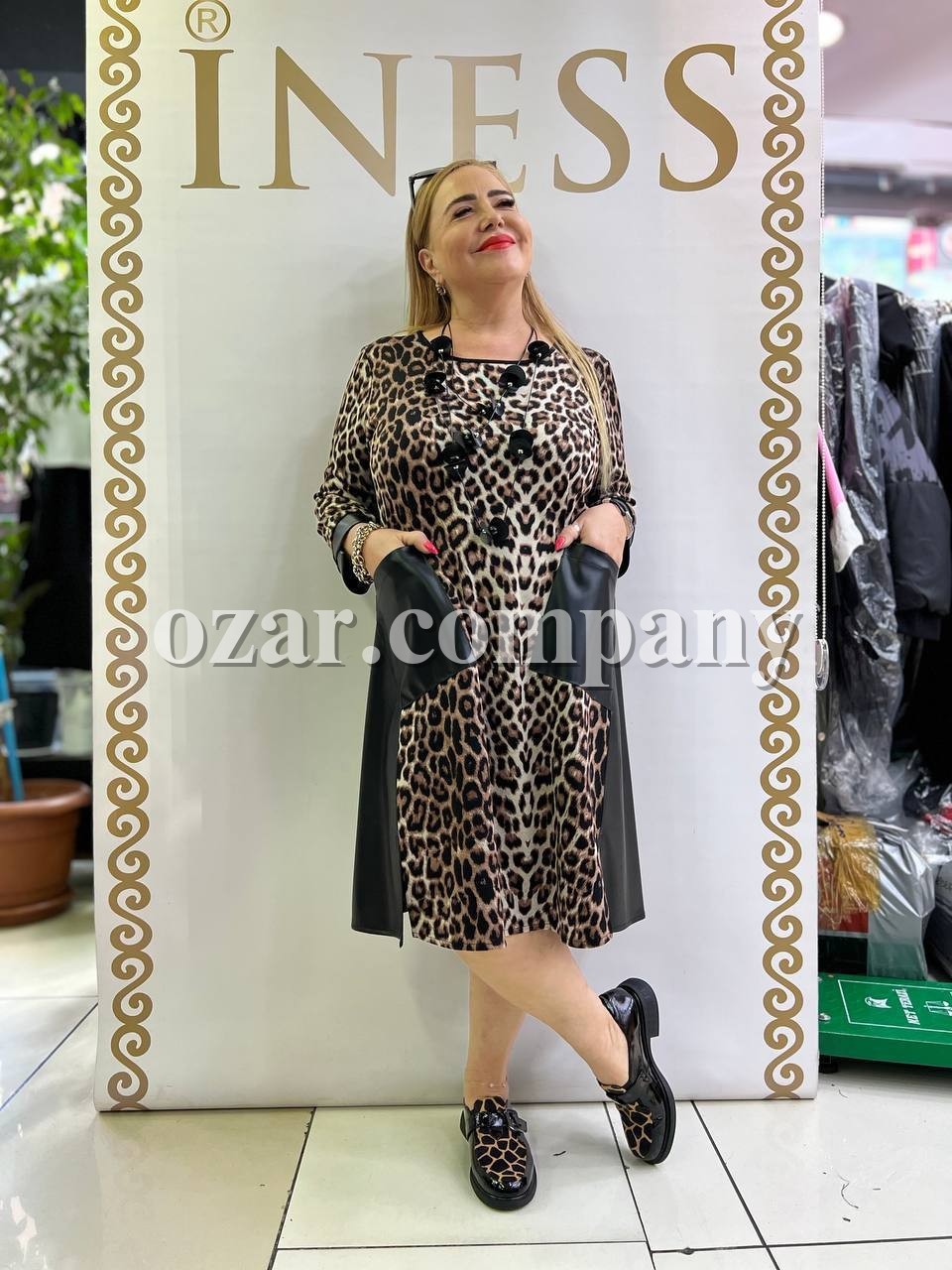 Женское Платье Iness (Большие размеры) Женское Платье Iness (Большие размеры)