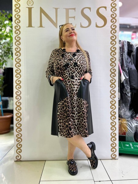 Женское Платье Iness (Большие размеры) Женское Платье Iness (Большие размеры)