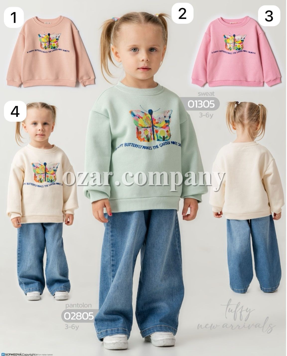 Свитшот Для Девочки Tuffy (3-4-5-6лет) 