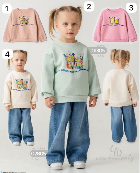 Свитшот Для Девочки Tuffy (3-4-5-6лет) 