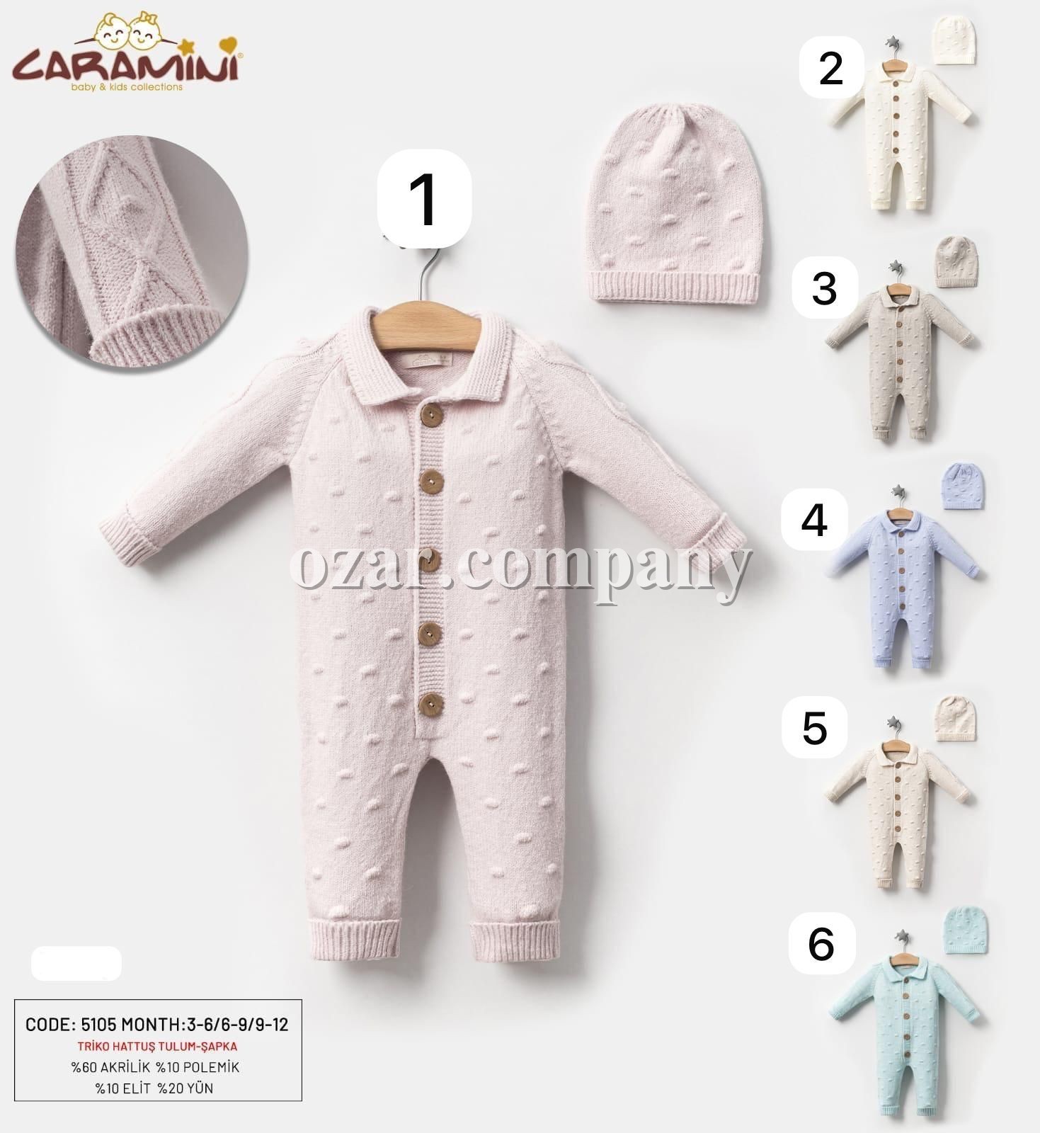 Человечек Для Новорождённых Caramini (3-6/6-9/9-12мес.) Человечек Для Новорождённых Caramini (3-6/6-9/9-12мес.)