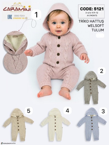 Утеплённый Человечек Для Новорождённых Caramini (3-6/6-9/9-12мес.) Утеплённый Человечек Для Новорождённых Caramini (3-6/6-9/9-12мес.)