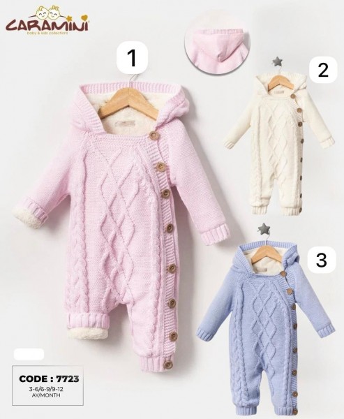 Утеплённый Человечек Для Новорождённых Caramini (3-6/6-9/9-12мес.) Утеплённый Человечек Для Новорождённых Caramini (3-6/6-9/9-12мес.)