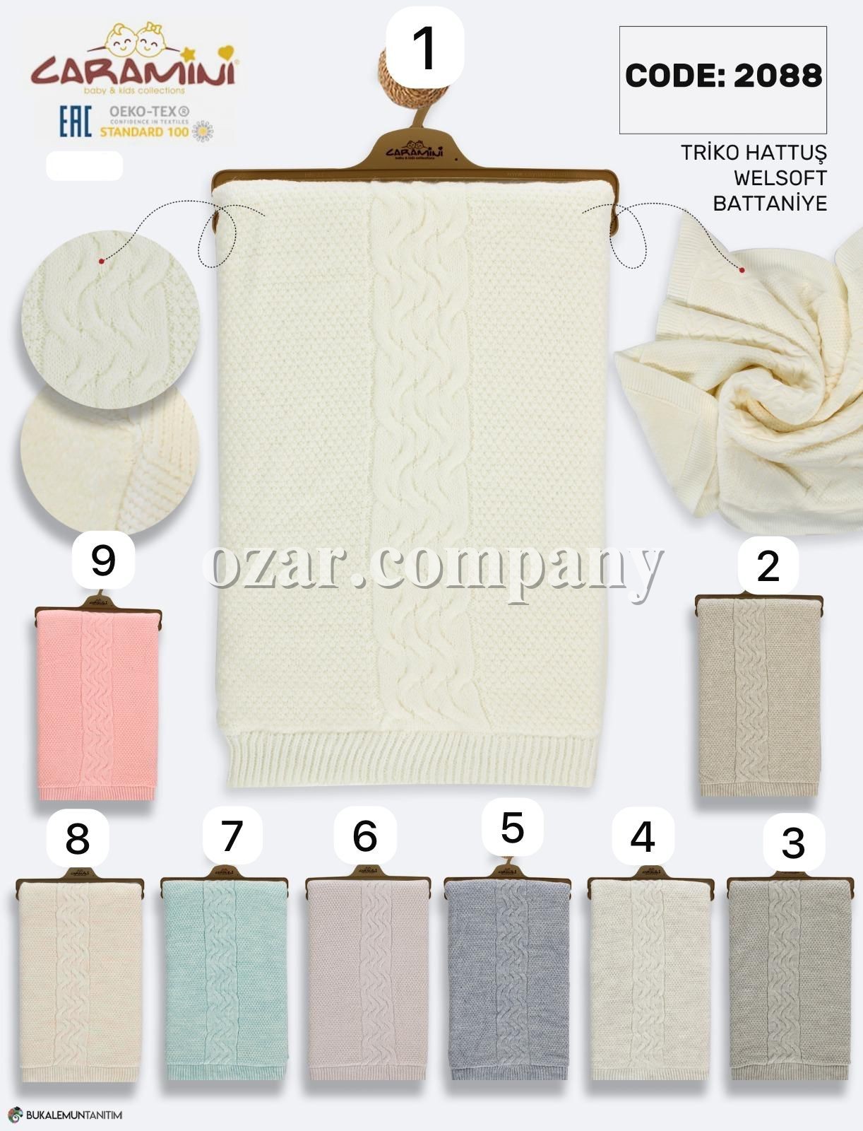 Утеплённый Плед Для Новорождённых Caramini (0-12мес.)