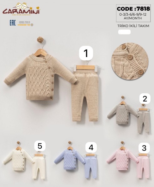 Костюм Для Новорождённых Caramini (0-3/3-6/6-9/9-12мес.) Костюм Для Новорождённых Caramini (0-3/3-6/6-9/9-12мес.)