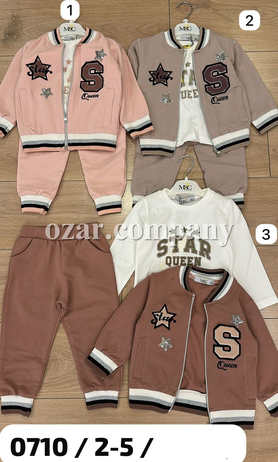 Костюм Тройка Для Девочки MSC Kids (2-3-4-5лет) Костюм Тройка Для Девочки MSC Kids (2-3-4-5лет)