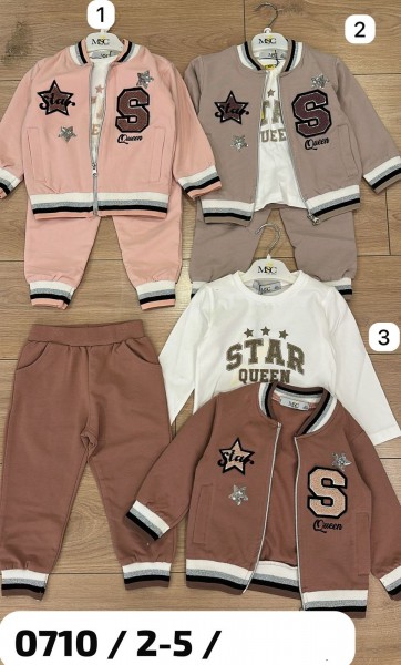 Костюм Тройка Для Девочки MSC Kids (2-3-4-5лет) Костюм Тройка Для Девочки MSC Kids (2-3-4-5лет)