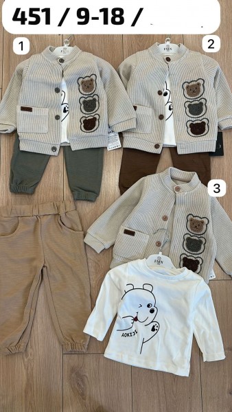 Костюм Тройка Для Мальчика FMN (9-12-18мес.) Костюм Тройка Для Мальчика FMN (9-12-18мес.)