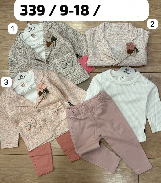 Костюм Тройка Для Девочки Buseli (9-12-18мес.) Костюм Тройка Для Девочки Buseli (9-12-18мес.)