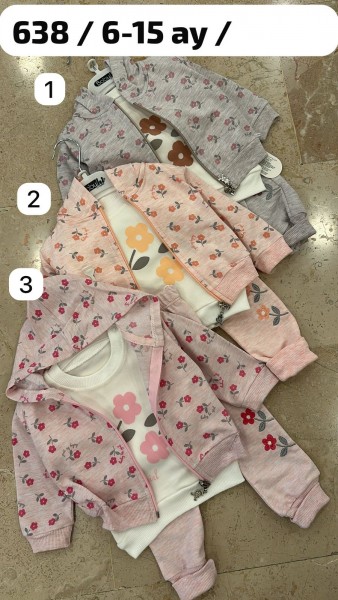 Костюм Тройка Для Девочки Babyhi (6-9-12-18мес.) Костюм Тройка Для Девочки Babyhi (6-9-12-18мес.)