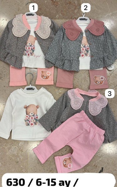 Костюм Тройка Для Девочки Babyhi (6-9-12-18мес.) Костюм Тройка Для Девочки Babyhi (6-9-12-18мес.)