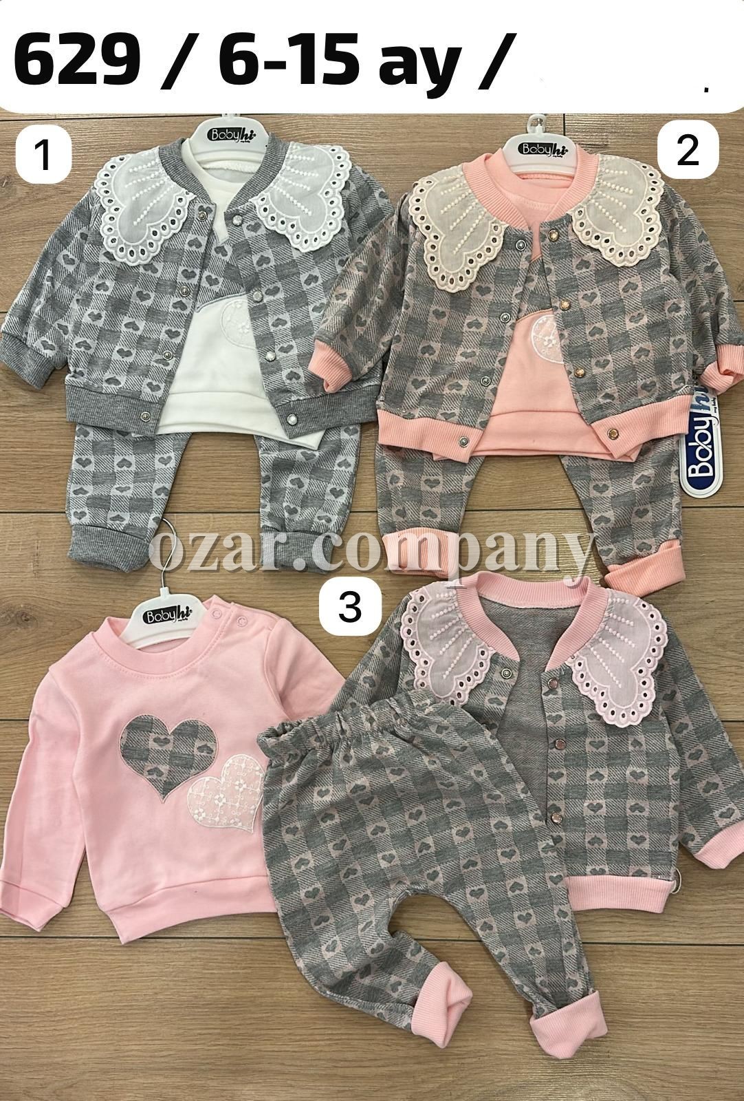 Костюм Тройка Для Девочки Babyhi (6-9-12-18мес.) Костюм Тройка Для Девочки Babyhi (6-9-12-18мес.)