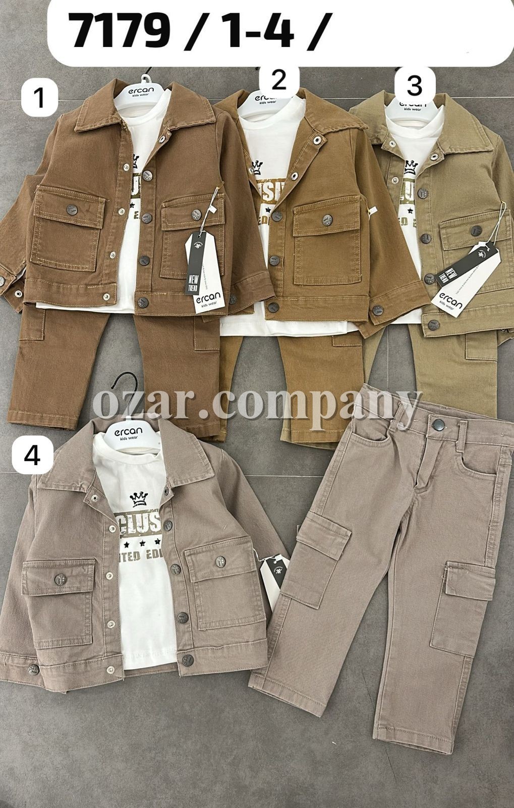 Костюм Тройка Для Мальчика Ercan (1-2-3-4лет) 