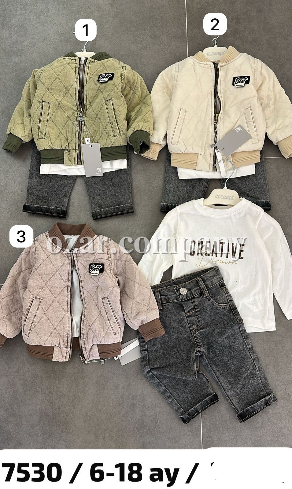 Костюм Тройка Для Мальчика Concept (6-9-12-18мес.) Костюм Тройка Для Мальчика Concept (6-9-12-18мес.)