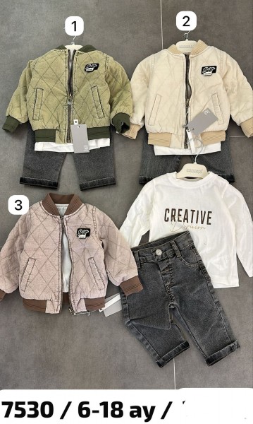 Костюм Тройка Для Мальчика Concept (6-9-12-18мес.) Костюм Тройка Для Мальчика Concept (6-9-12-18мес.)