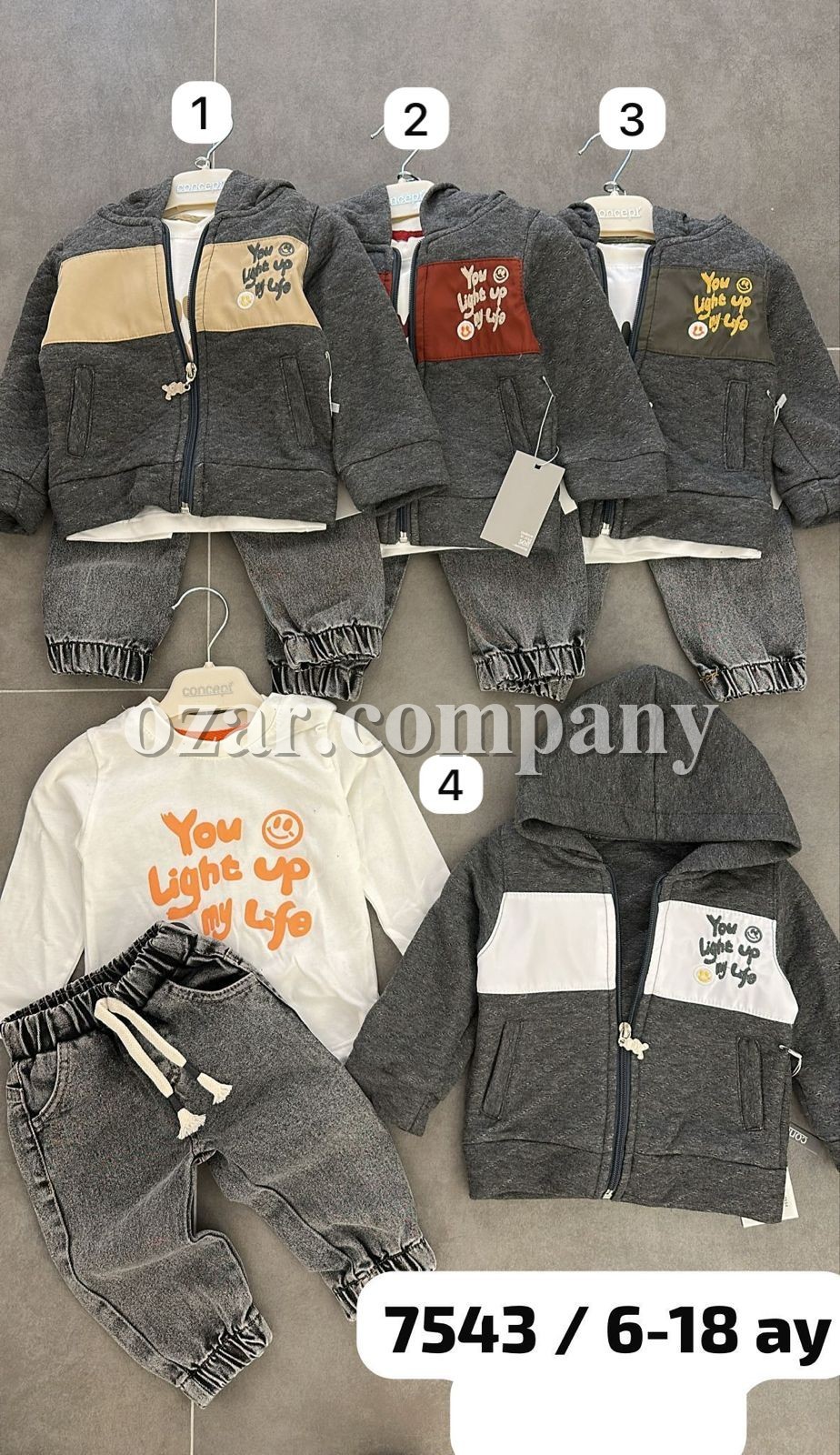 Костюм Тройка Для Мальчика Concept (6-9-12-18мес.) Костюм Тройка Для Мальчика Concept (6-9-12-18мес.)