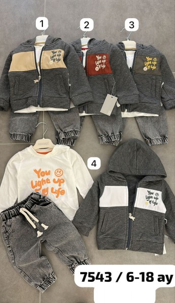 Костюм Тройка Для Мальчика Concept (6-9-12-18мес.) Костюм Тройка Для Мальчика Concept (6-9-12-18мес.)