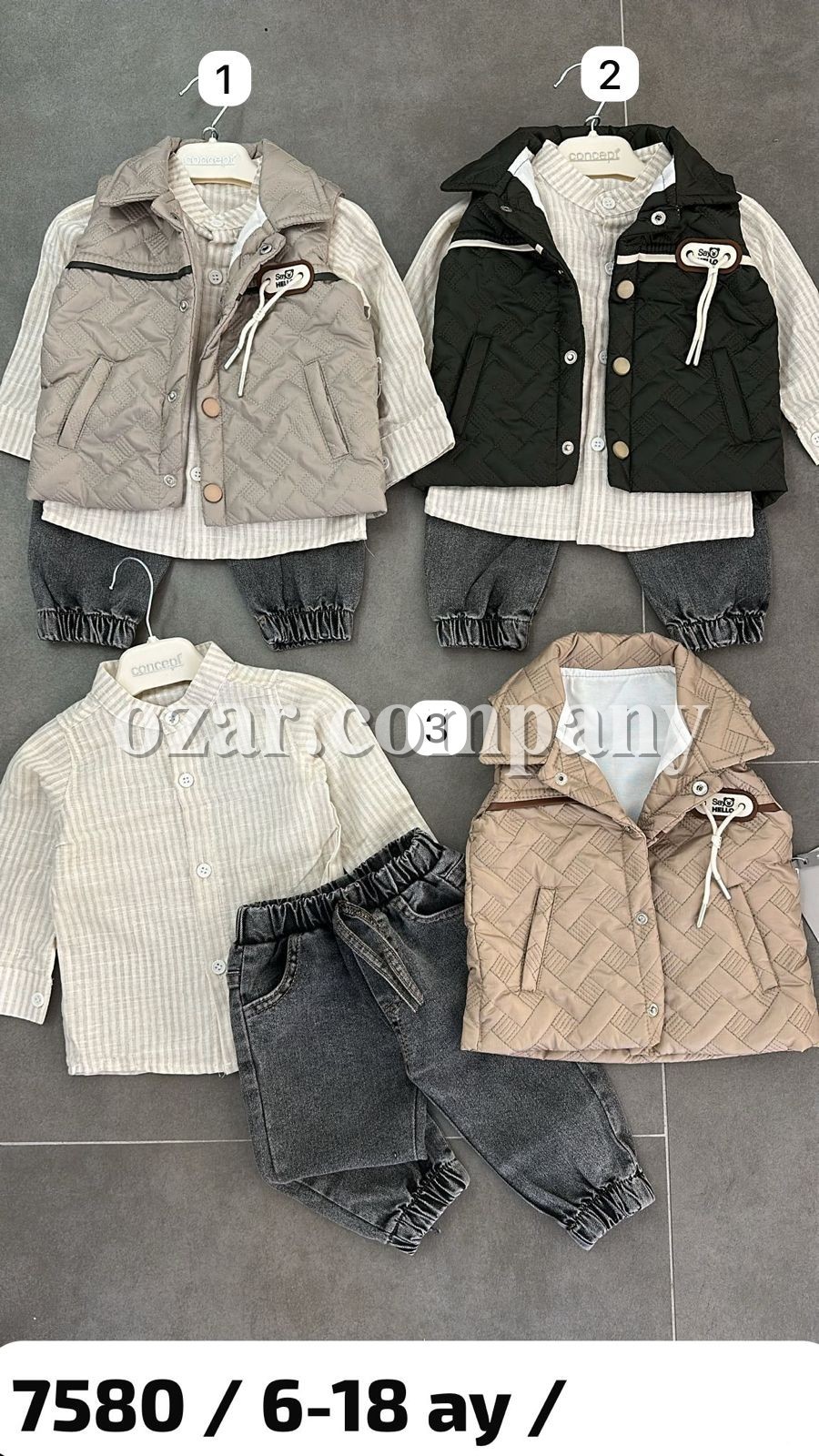 Костюм Тройка Для Мальчика Concept (6-9-12-18мес.) Костюм Тройка Для Мальчика Concept (6-9-12-18мес.)