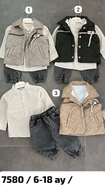 Костюм Тройка Для Мальчика Concept (6-9-12-18мес.) Костюм Тройка Для Мальчика Concept (6-9-12-18мес.)