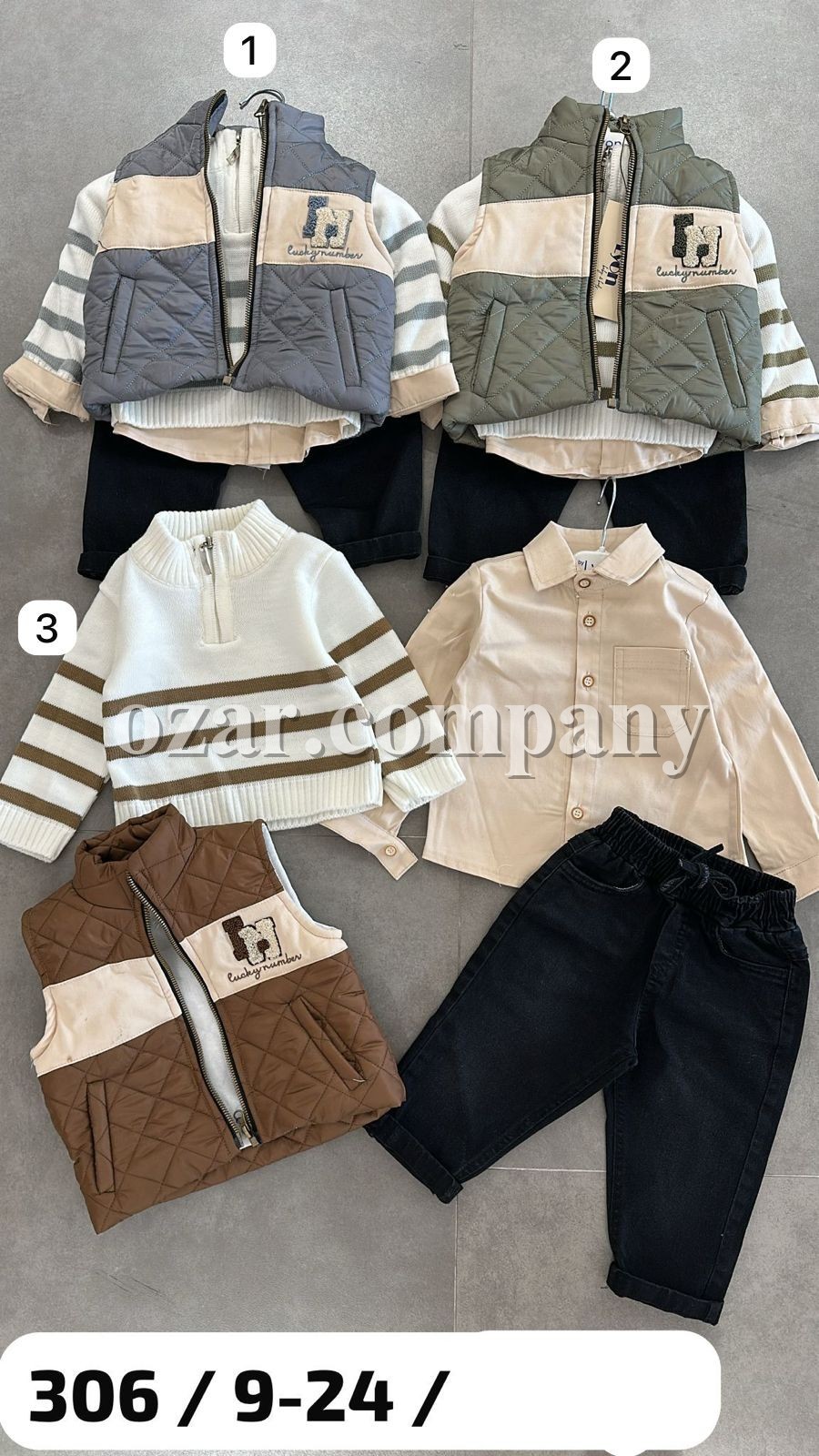 Костюм Четвёрка Для Мальчика Lyon (9-12-18-24мес.) Костюм Четвёрка Для Мальчика Lyon (9-12-18-24мес.)