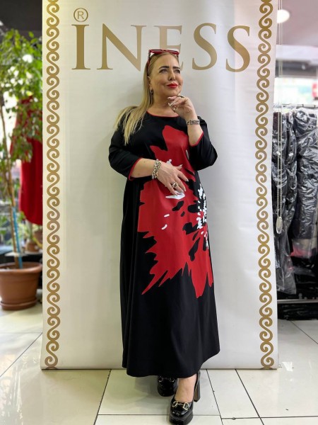 Женское Платье Iness (Большие размеры) Женское Платье Iness (Большие размеры)