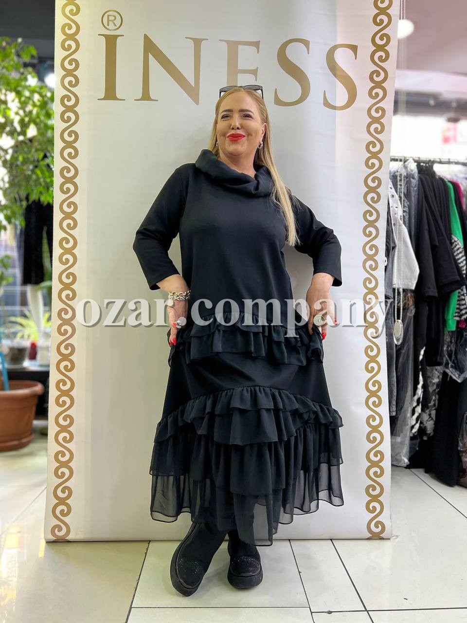 Женское Платье Iness (Большие размеры) Женское Платье Iness (Большие размеры)