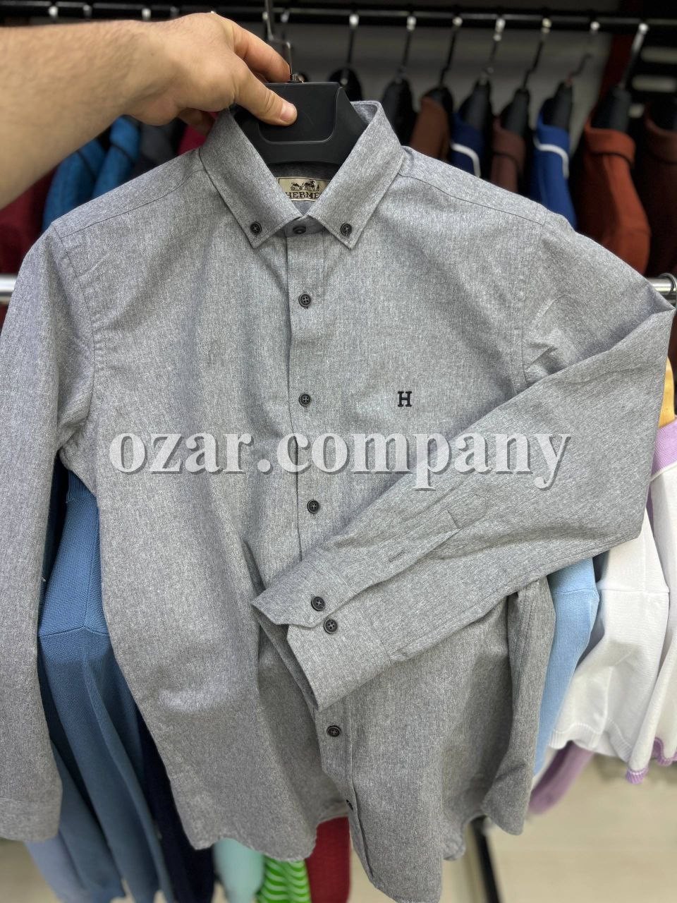 Мужская Рубашка Hermes Мужская Рубашка Hermes