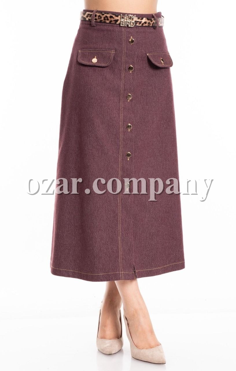 Женская Джинсовая Юбка Lady Bird (Большие размеры) Женская Джинсовая Юбка Lady Bird (Большие размеры)