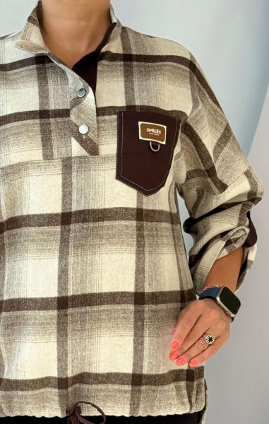 Женская Рубашка Aras (Большие размеры) Женская Рубашка Aras (Большие размеры)