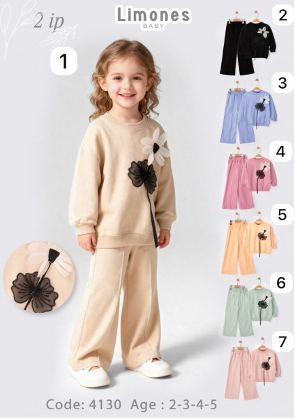 Костюм Двунитка Для Девочки Limones (2-3-4-5лет) Костюм Двунитка Для Девочки Limones (2-3-4-5лет)