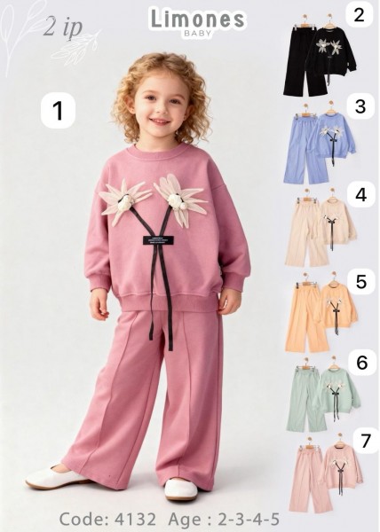 Костюм Двунитка Для Девочки Limones (2-3-4-5лет) Костюм Двунитка Для Девочки Limones (2-3-4-5лет)