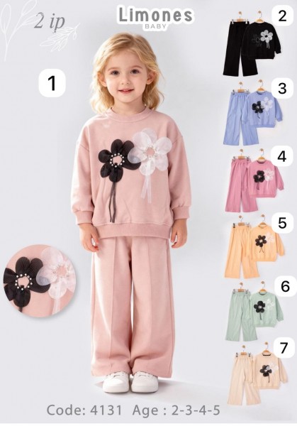 Костюм Двунитка Для Девочки Limones (2-3-4-5лет) Костюм Двунитка Для Девочки Limones (2-3-4-5лет)